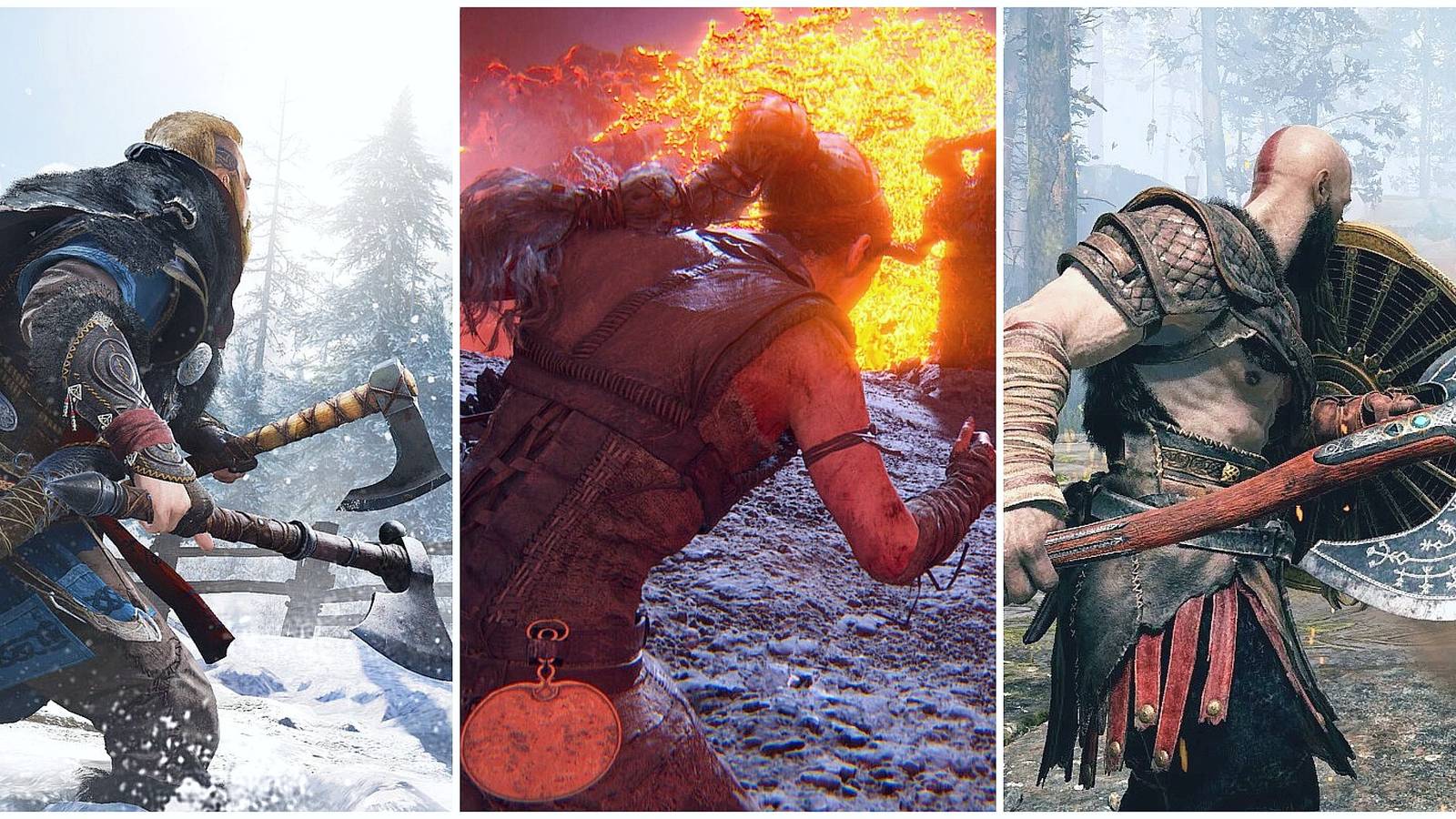 Best Viking Games Hellblade, Assassin's Creed Valhalla, God of War Ragnarok