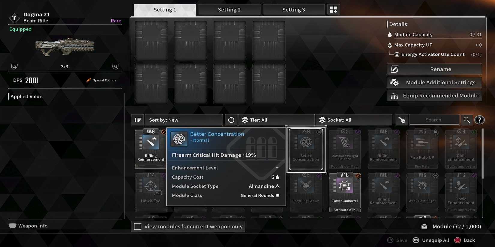 Better Concentration Module in The First Descendant