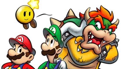 Bowser, alongside Mario, Luigi & Starlow.