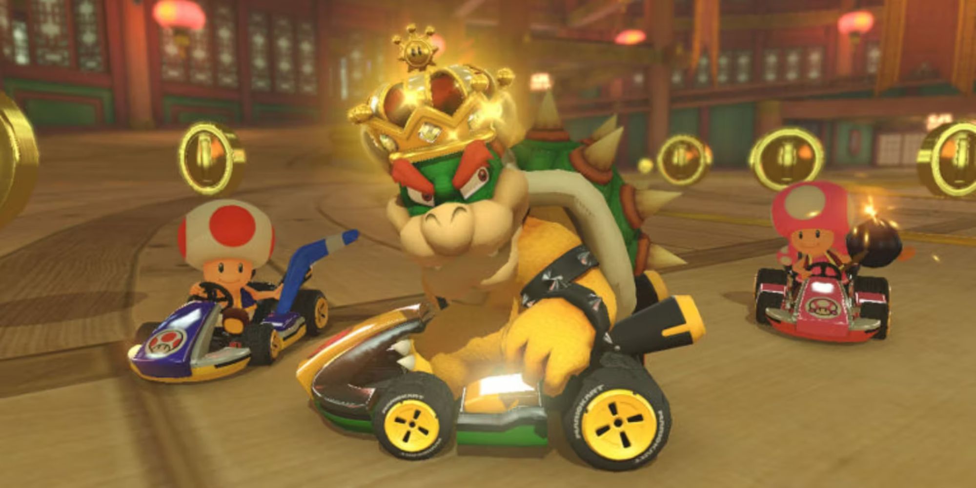 Bowser in Mario Kart 8 Deluxe.