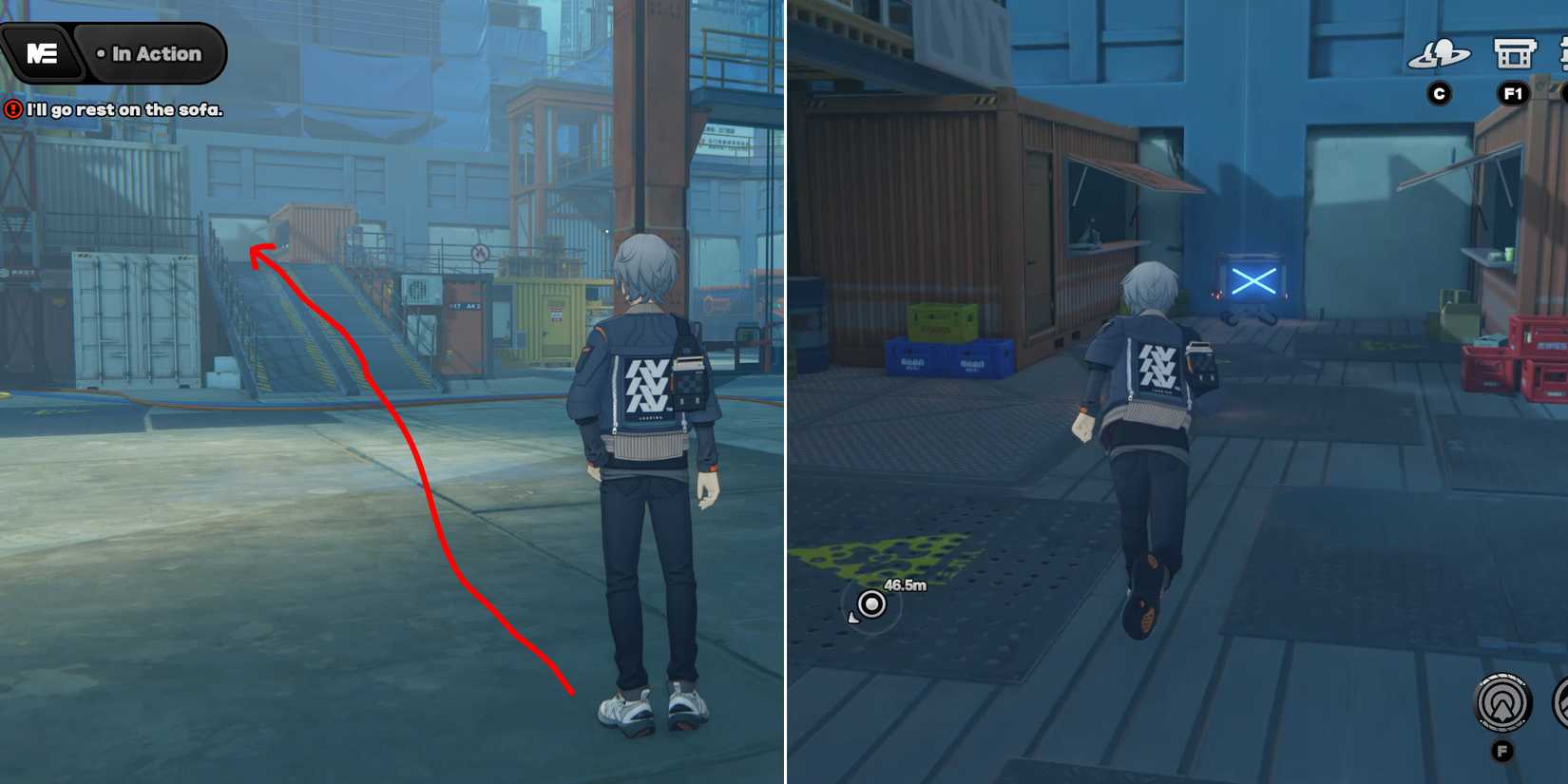 brant street construction site missing mini cargo truck location 1 in zenless zone zero