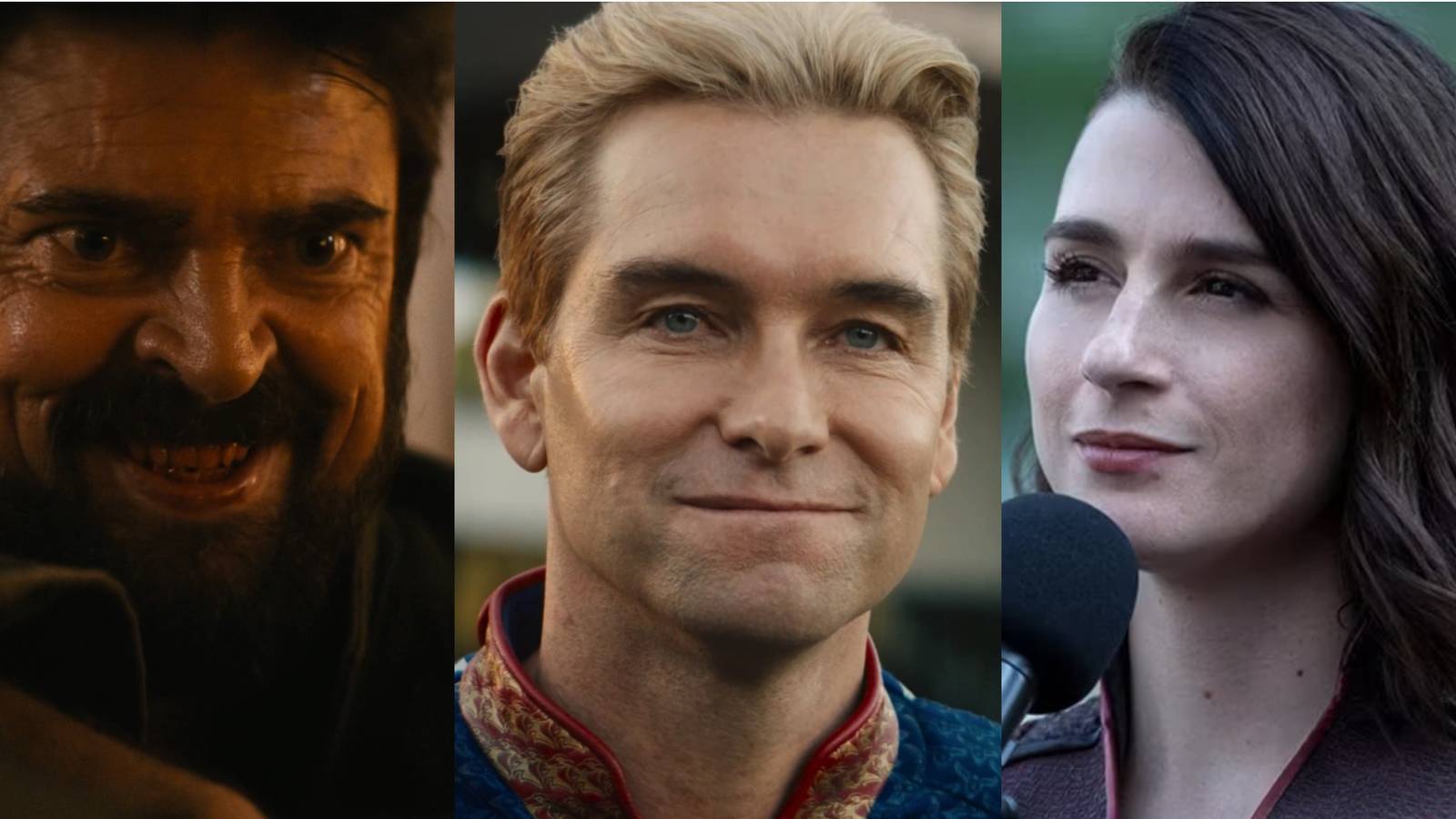 Butcher, Homelander and Stormfront in The Boys