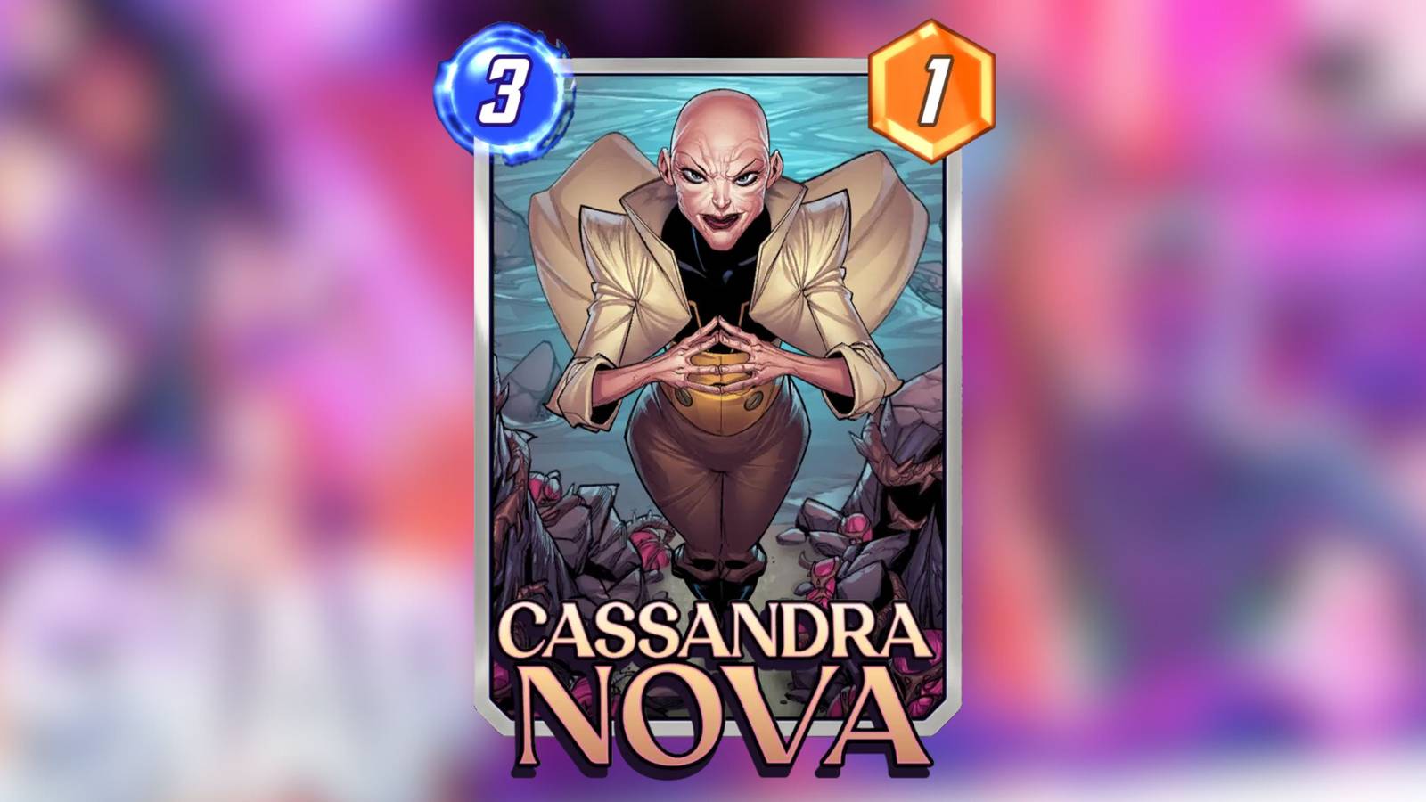 marvel snap’s cassandra nova base card.