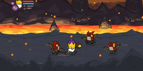 Fire Demons surrounding the King