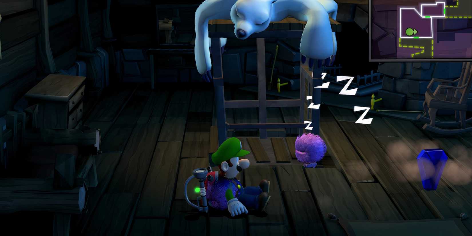 chalet gem luigi's mansion 2