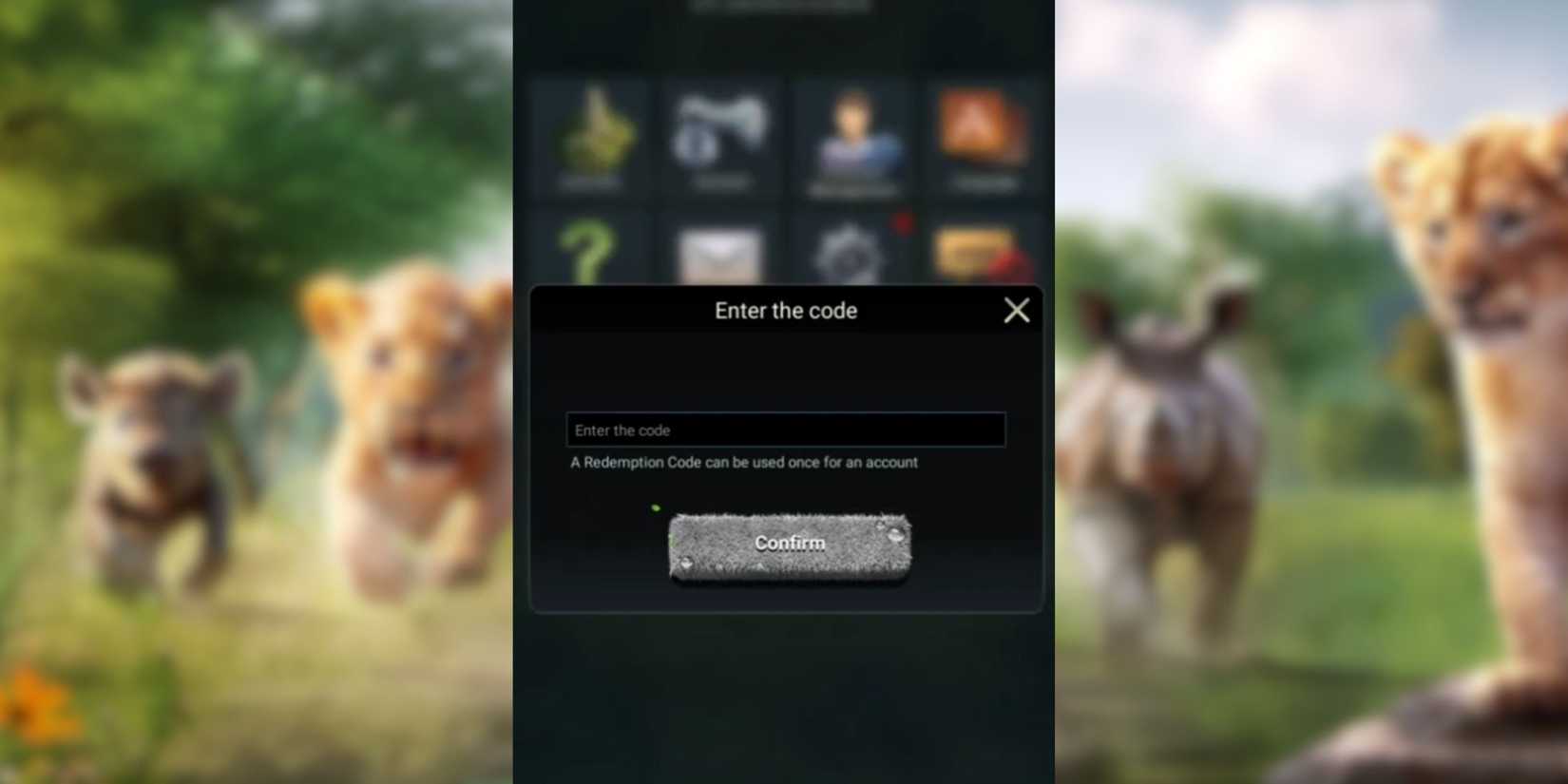 Beast Lord: The New Land - the codes tab