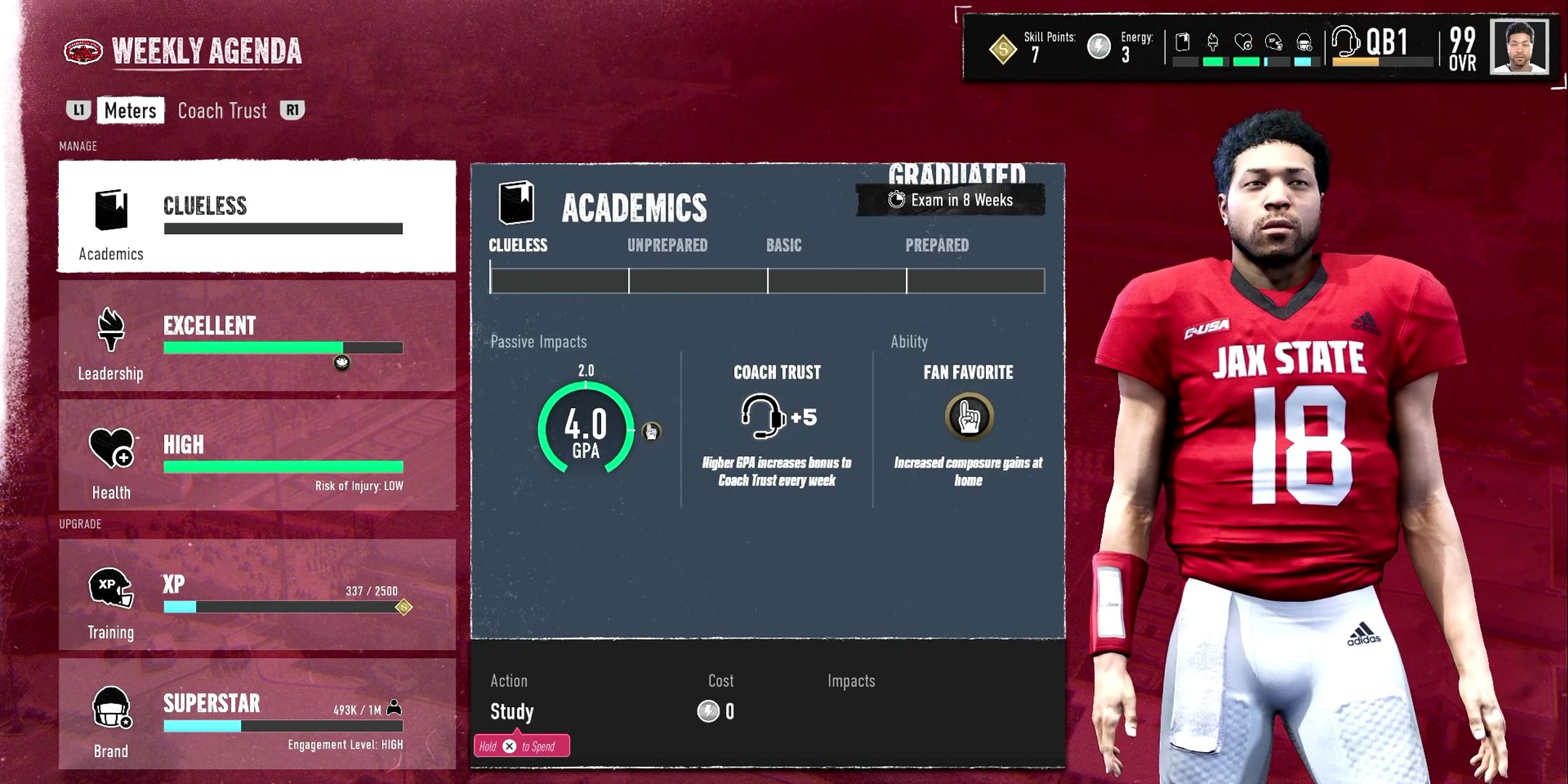 College Football 20 How to Graduate Early in Road to Glory