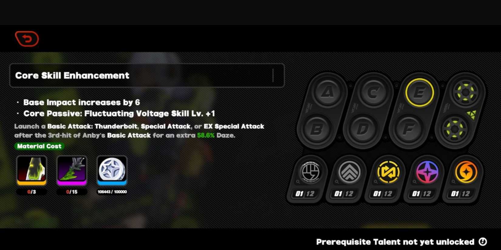 the core skill enhancement for improving impact in zenless zone zero.