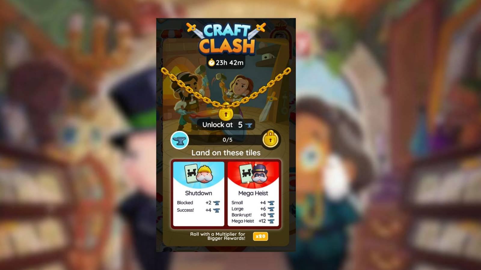 craft clash monopoly go