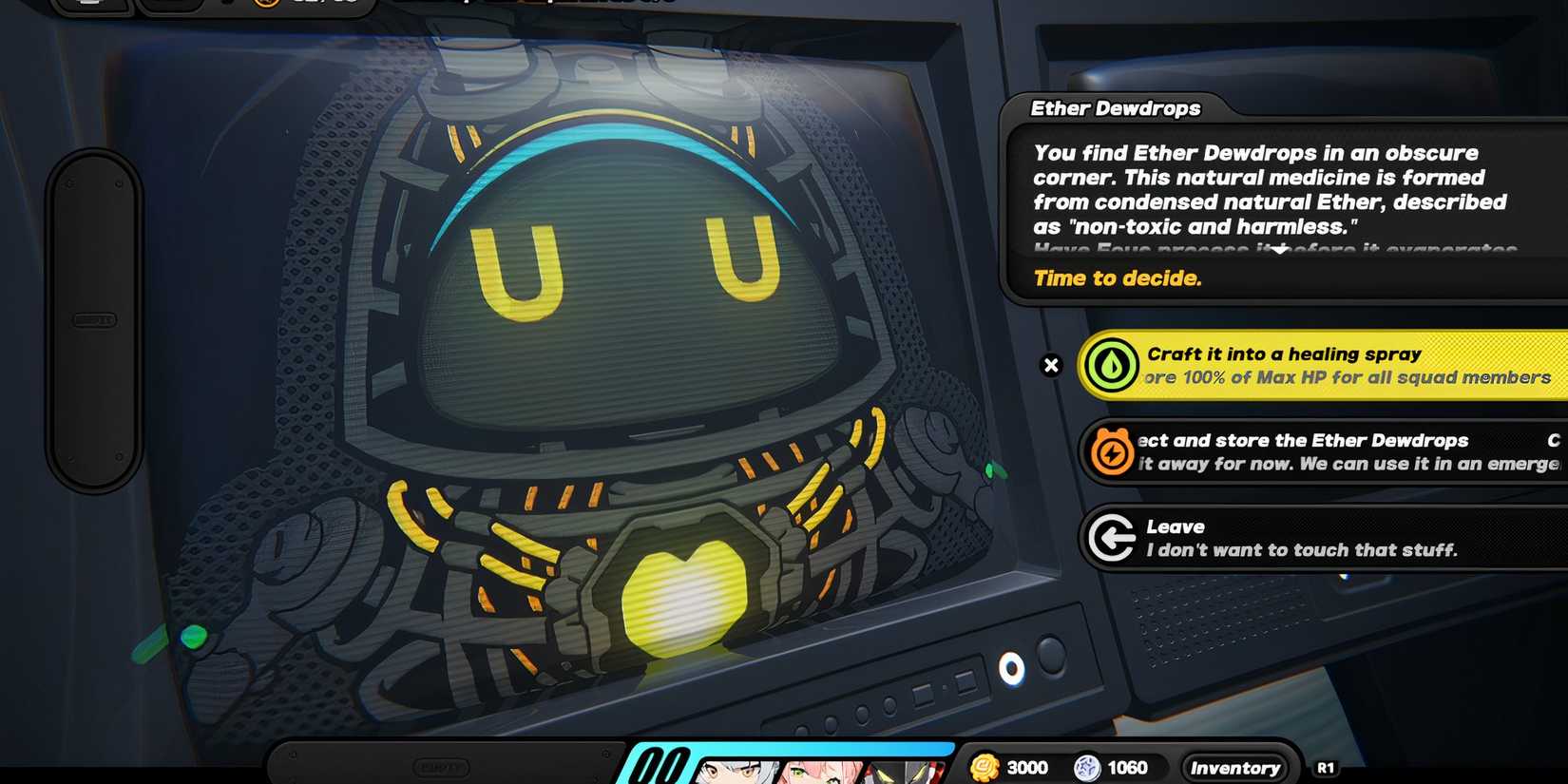 Crafting a health item in Zenless Zone Zero