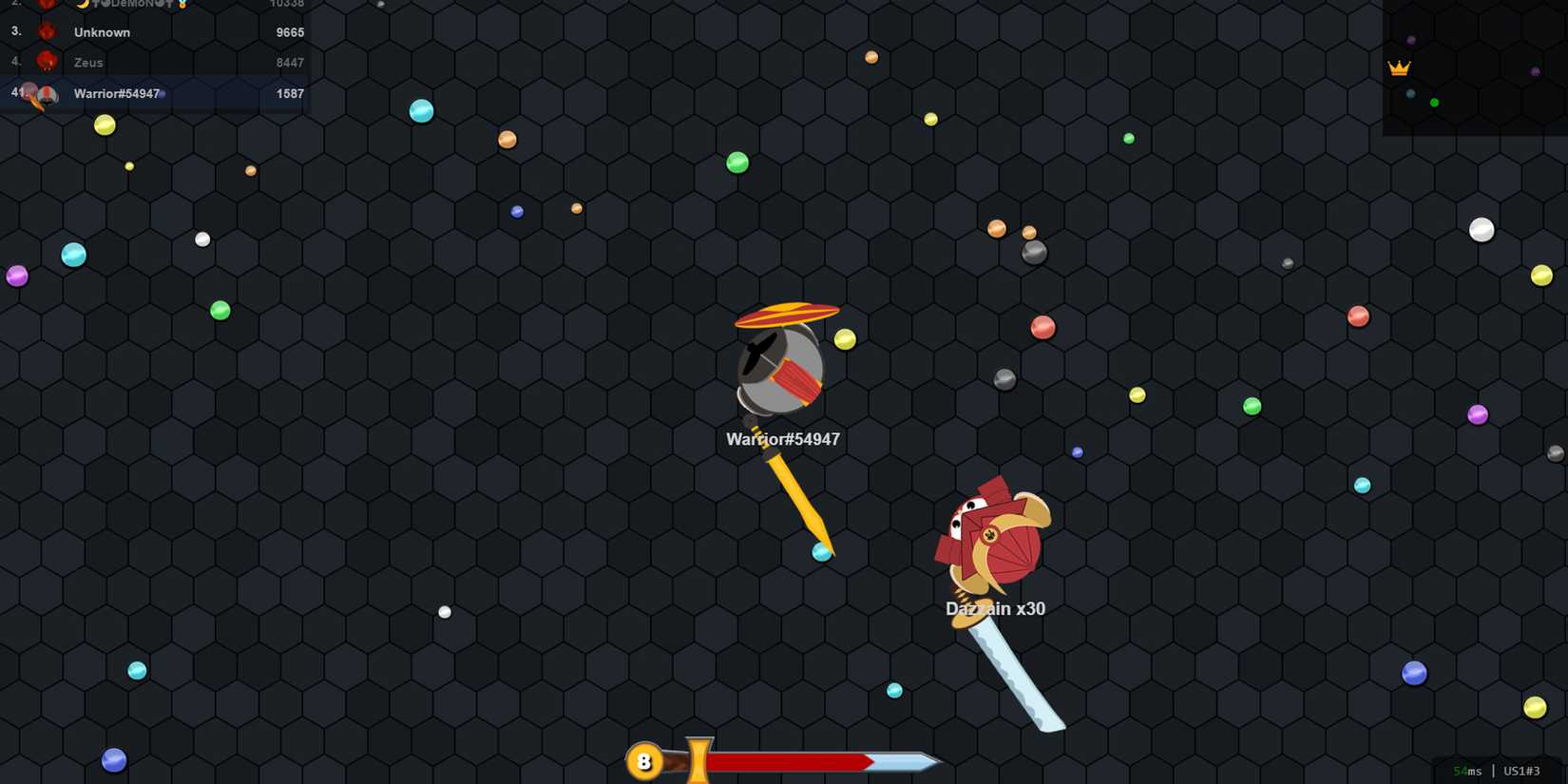 CrazyGames Screenshot EvoWars Being Chased