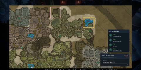 image of the Cursed Forest area in V Rising