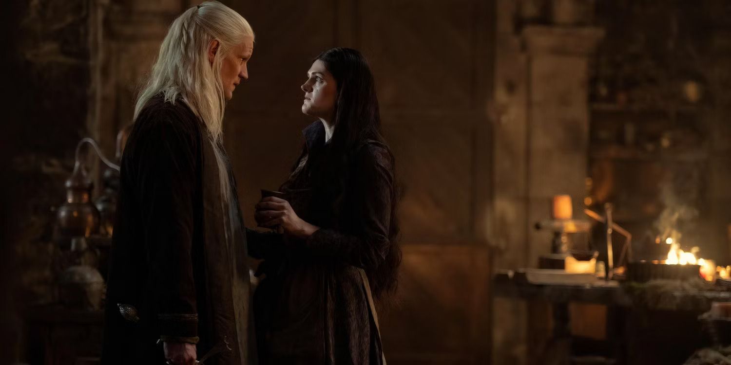 Daemon Targaryen and Alys Rivers in House of the Dragon.