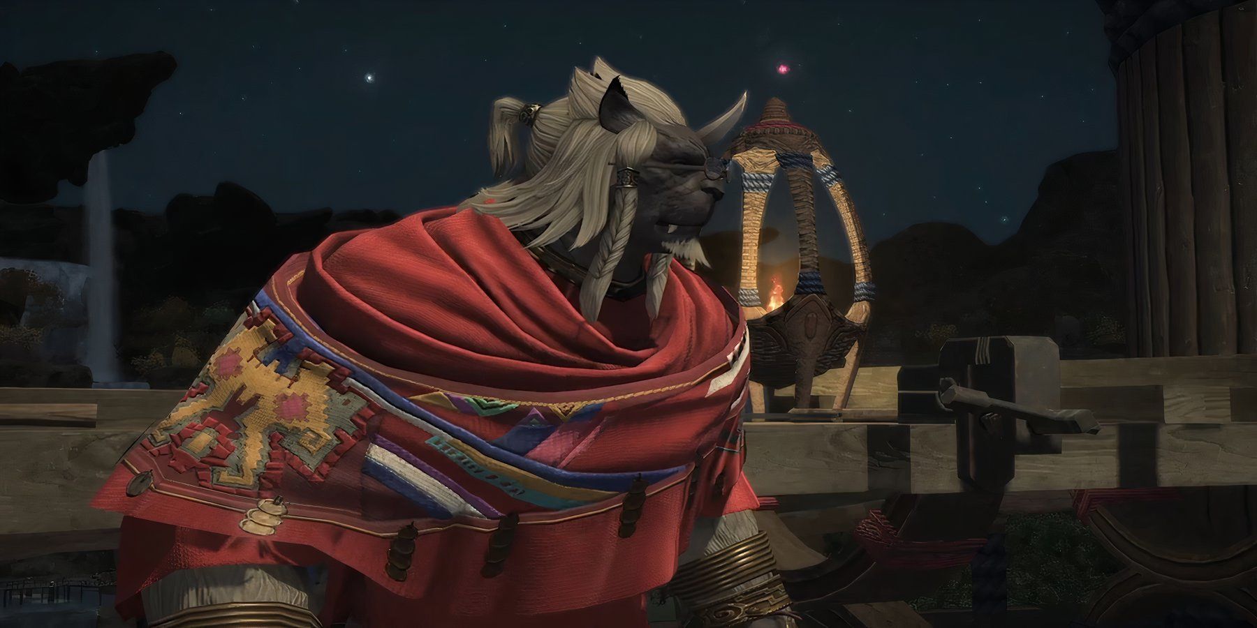 Dawntrail's Wuk Evu talking to Wuk Lamat in Final Fantasy 14