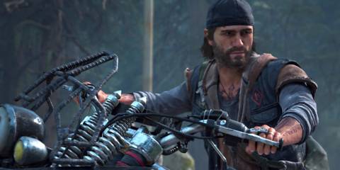 Deacon St. John on his motorcycle in Days Gone