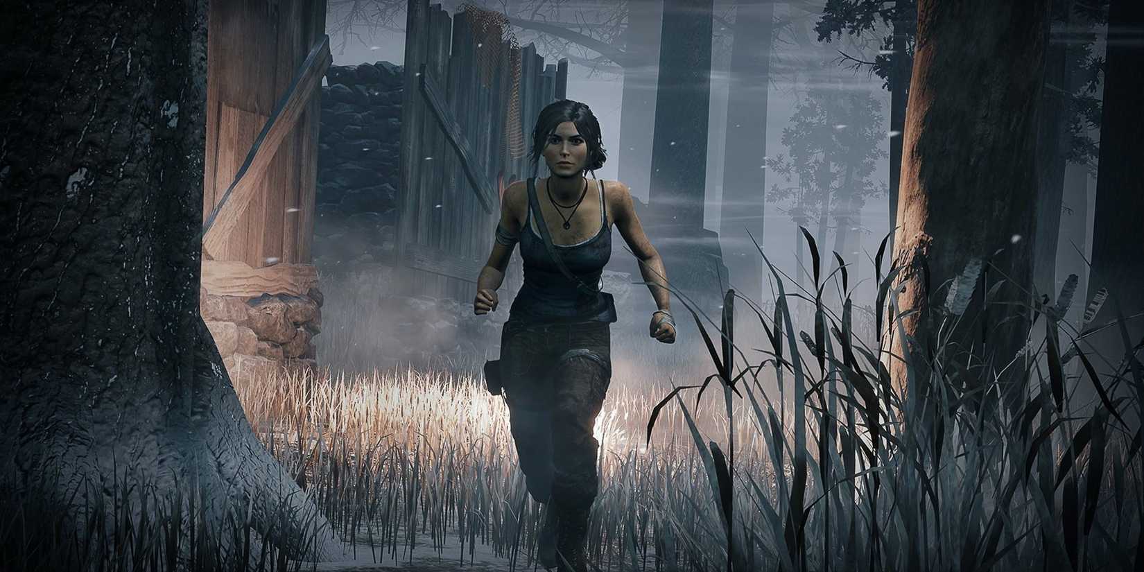dead by daylight Lara croft running