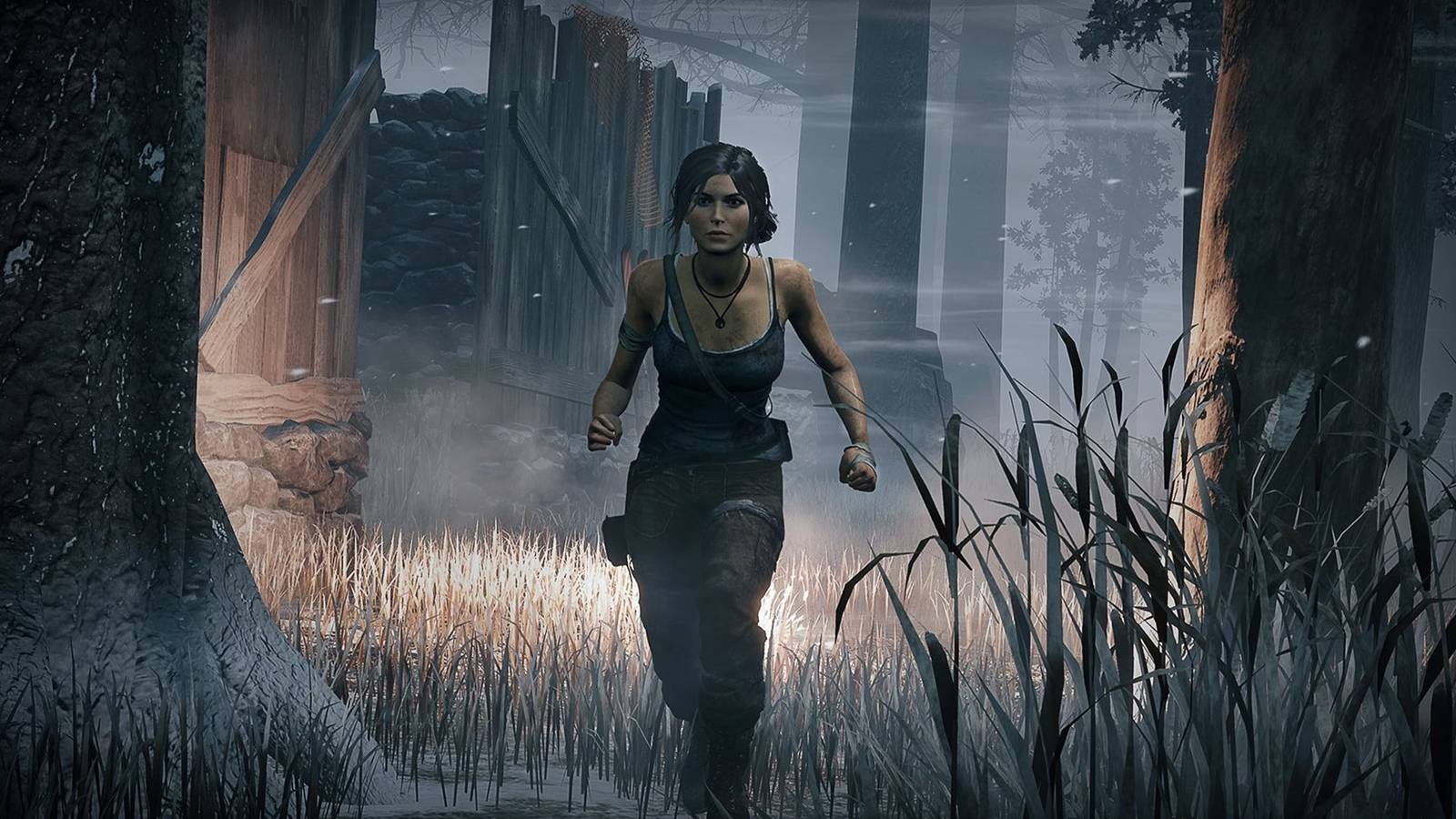 dead by daylight Lara croft running