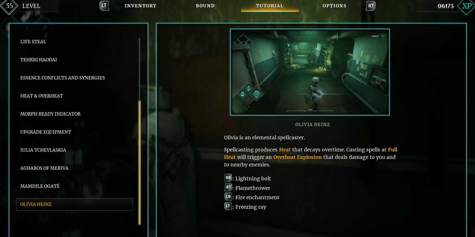 Deathbound - Olivia Heinz In-game tutorial