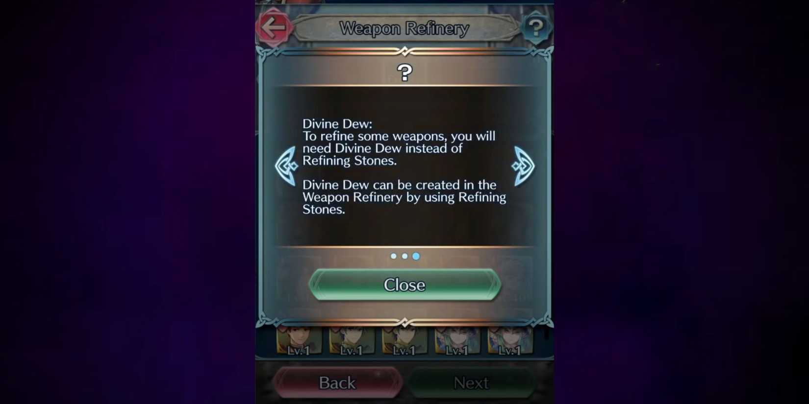 the divine dew description in fire emblem heroes.