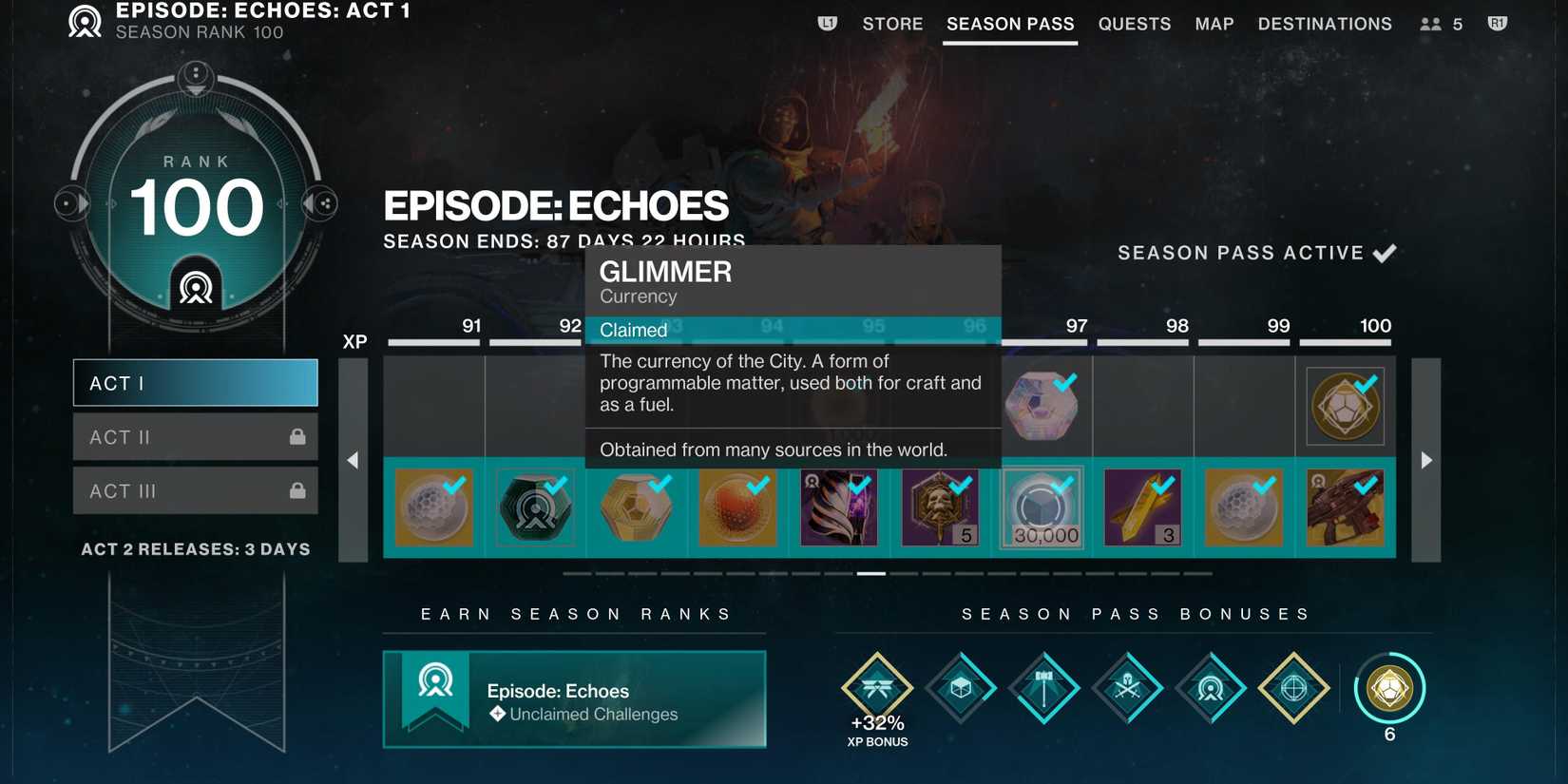 episode echoes season pass