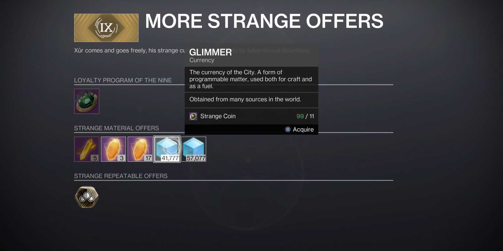 more strange offers