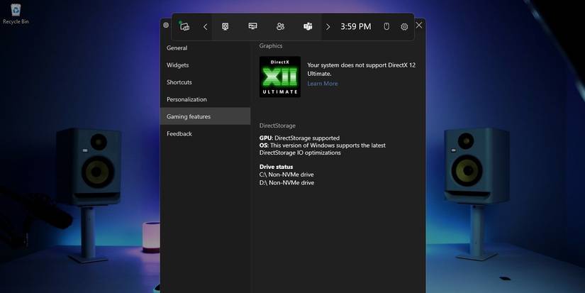 DirectStorage not supported