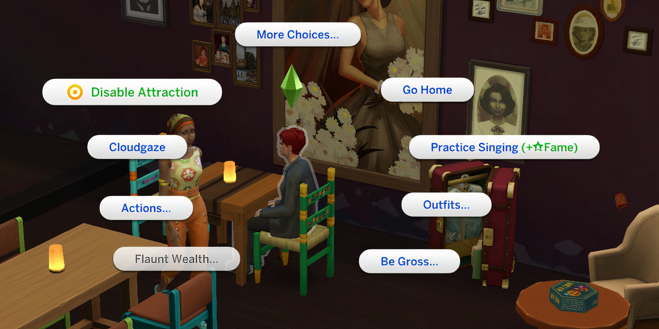 disable attraction the sims 4