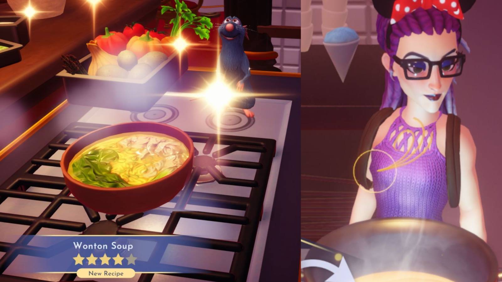 Disney dreamlight valley how to make wonton soup