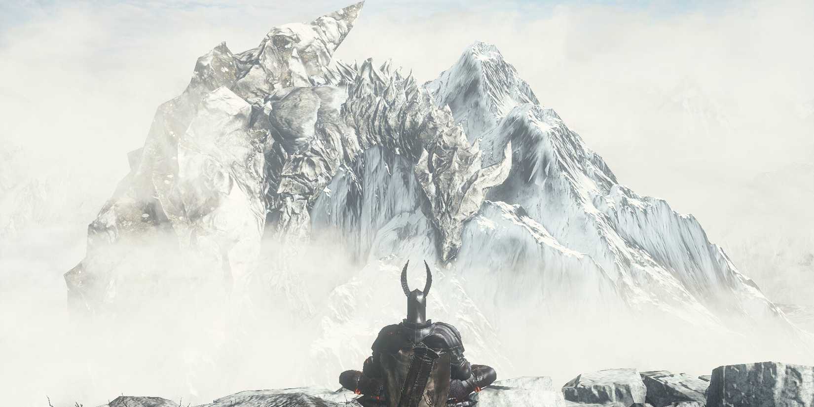 Dark Souls 3 Archdragon Corpse View From Archdragon Peak