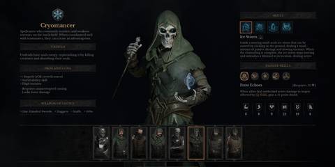 Dungeonborne Cryomancer Class