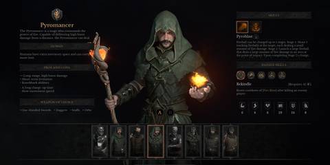 Dungeonborne Pyromancer Class