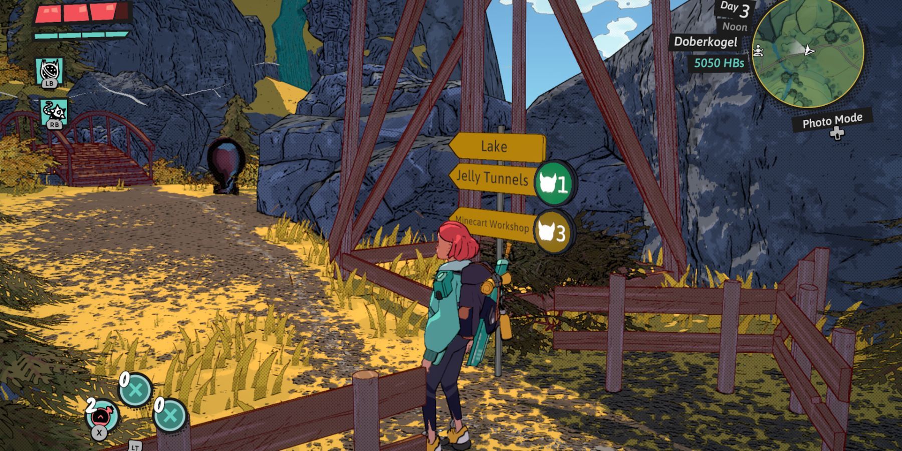 Dungeons of hinterberg Jelly tunnels dungeon signpost 