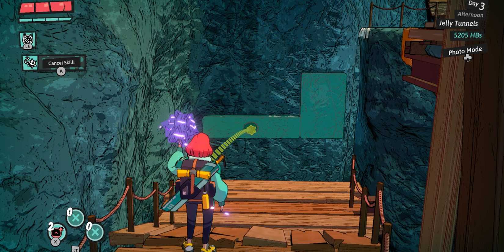 Dungeons of hinterberg Jelly tunnels puzzle 1 wall and scale puzzle