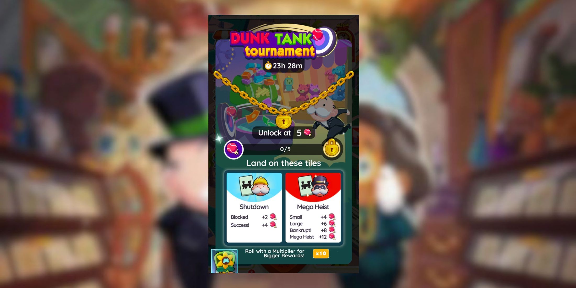 Monopoly GO: Dunk Tank Tournament Rewards And Milestones