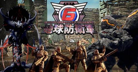 EDF6 assets with Helldivers 2 crew