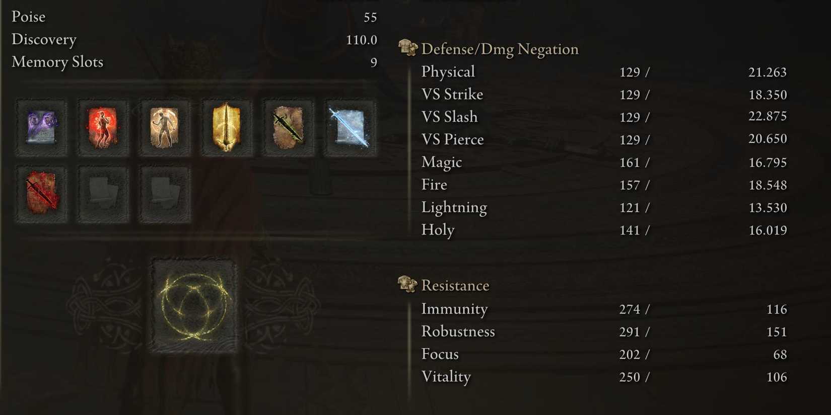 Elden Ring Active Spells Screen