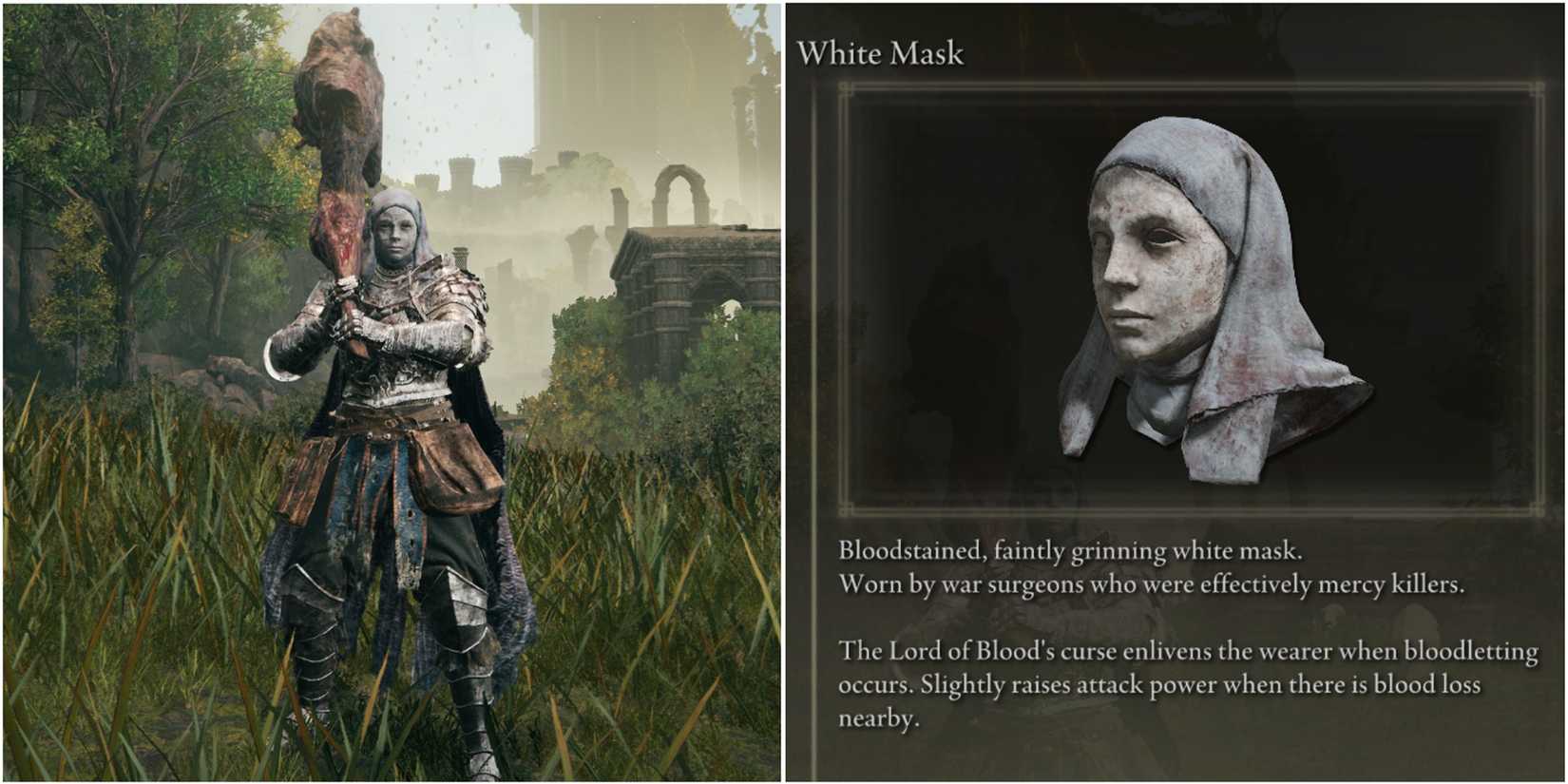 Elden RIng - Bloodfiend's Arm Build - White Mask Helm