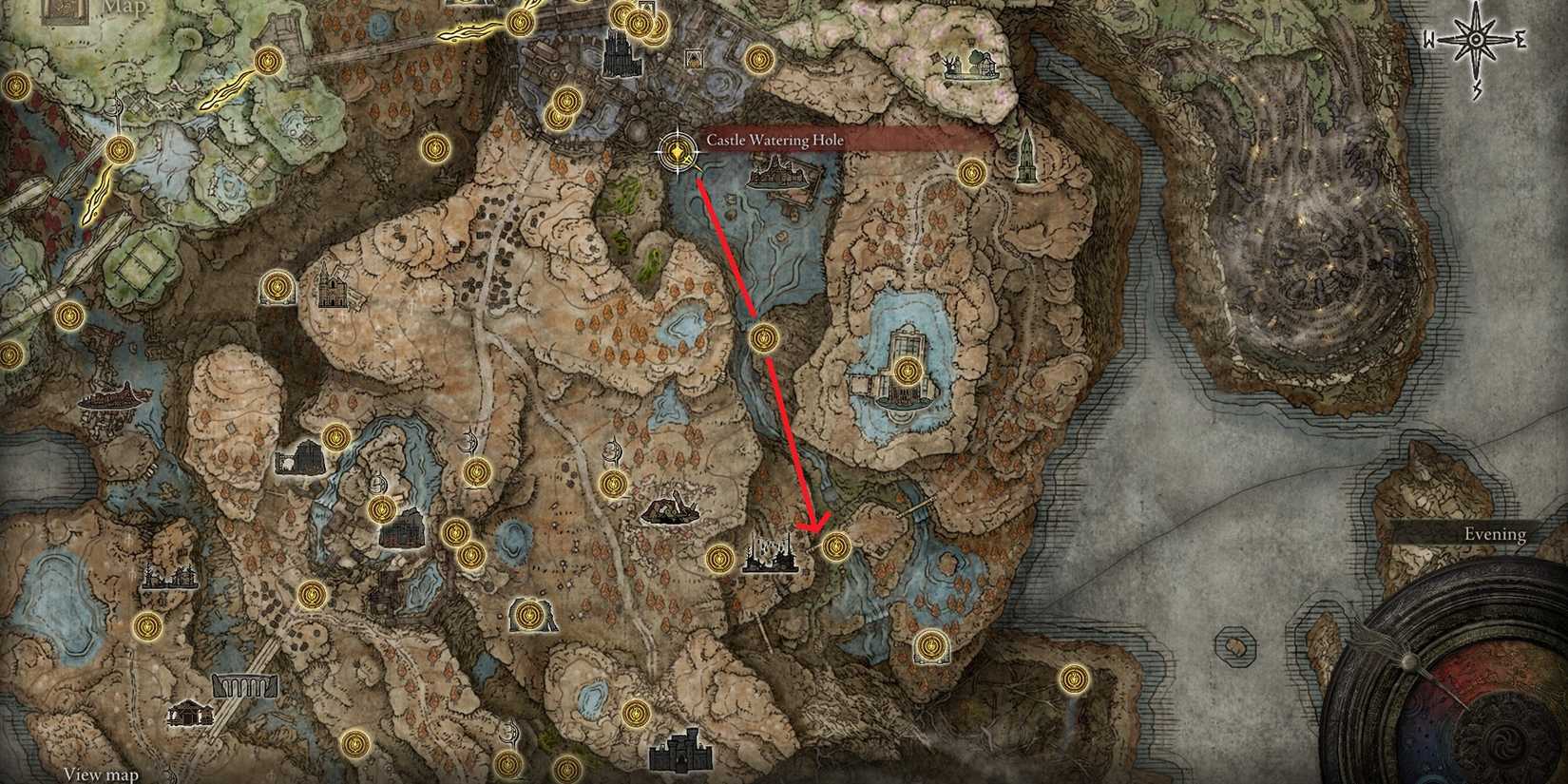 elden ring castle watering hole site of grace-1