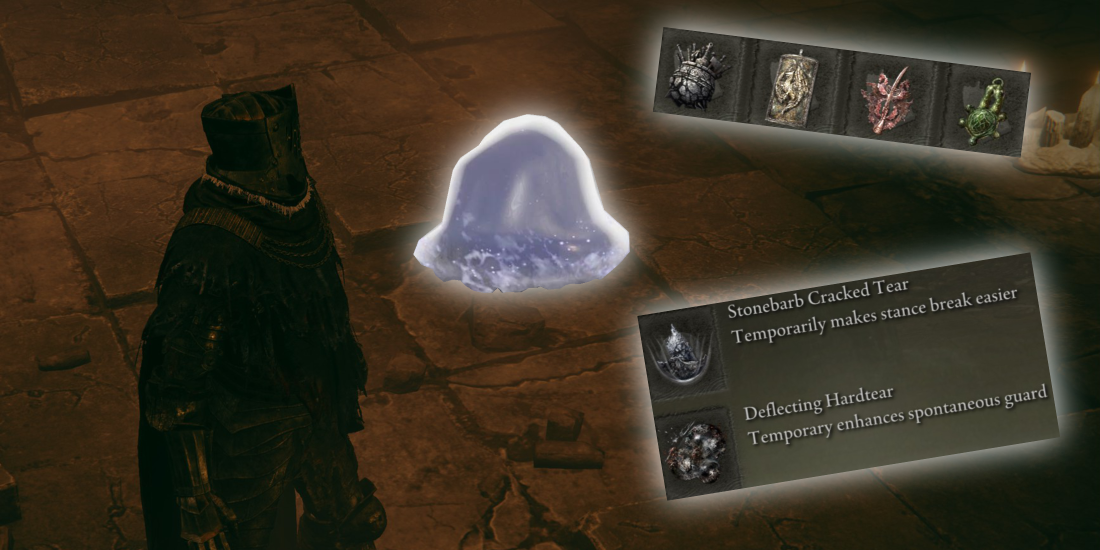 Elden Ring DLC Shadow of the Erdtree Fight Knight Build Talismans Summons Crystal Tears