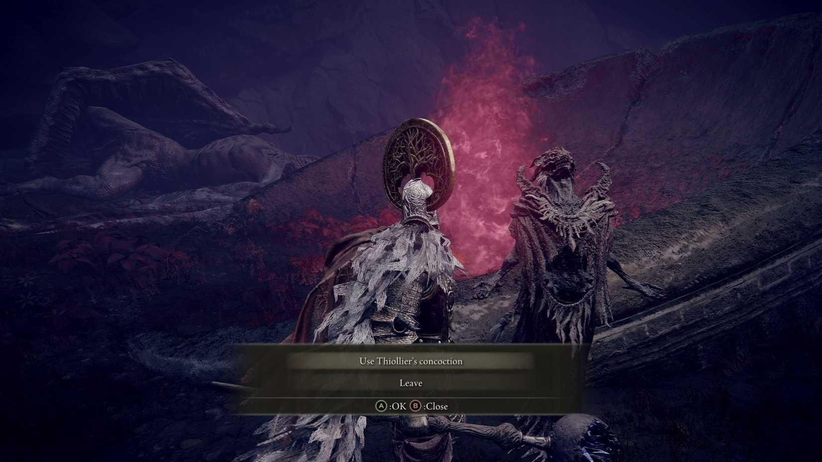 Elden Ring DLC - Use Thiollier's concoction on Priestess