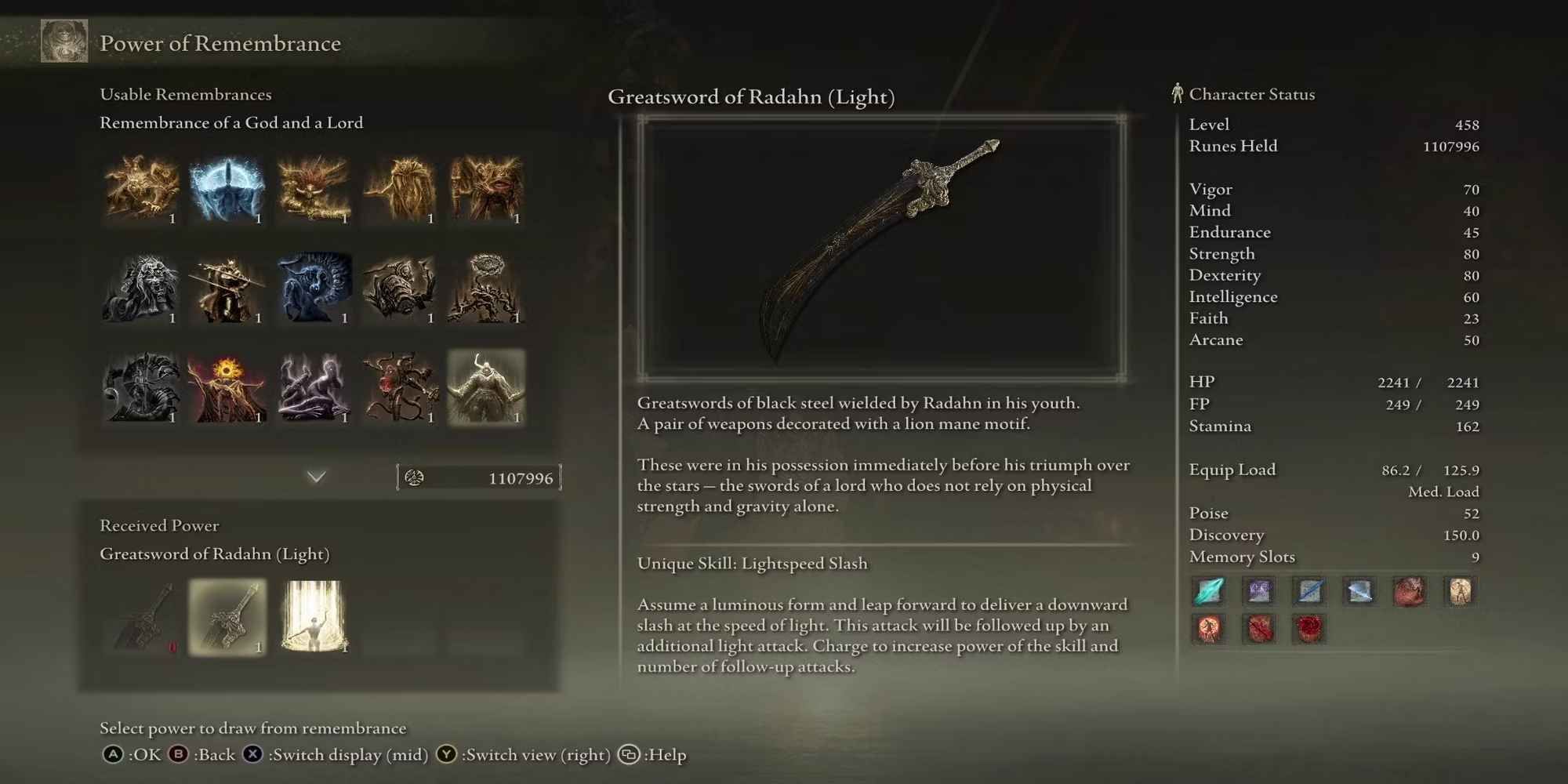 Elden Ring - Greatsword of Radahn (Light)