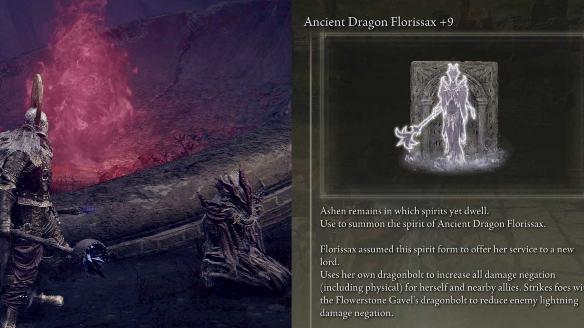 Cómo Obtener el Espíritu de Ceniza del Antiguo Dragón Florissax en Shadow of the Erdtree
