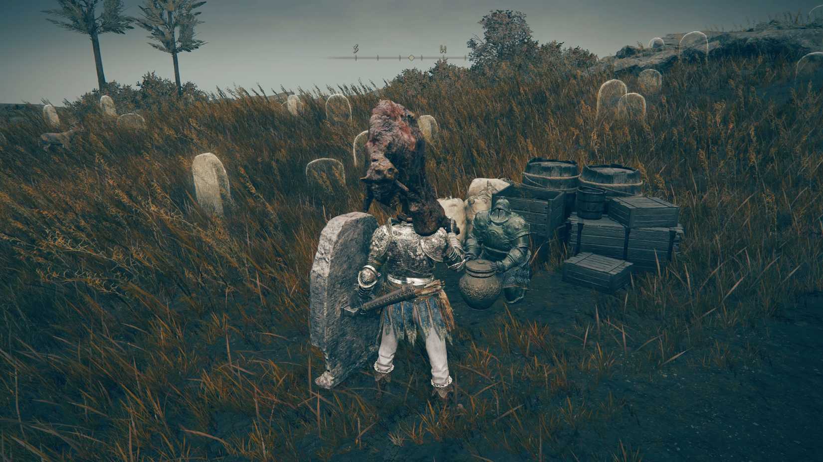 The player talking to Moore in Elden Ring: Shadow of the Erdtree.