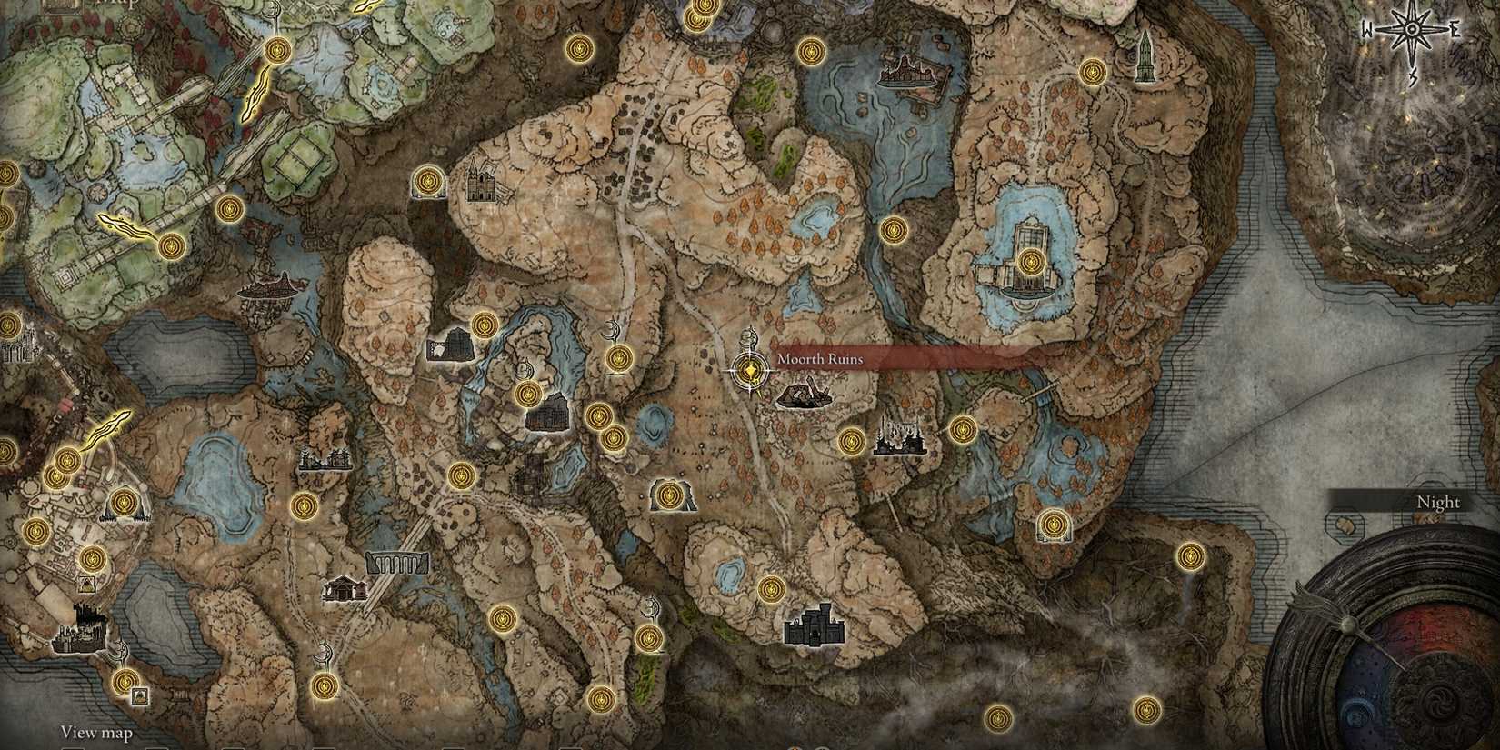 elden ring moorth ruins map location