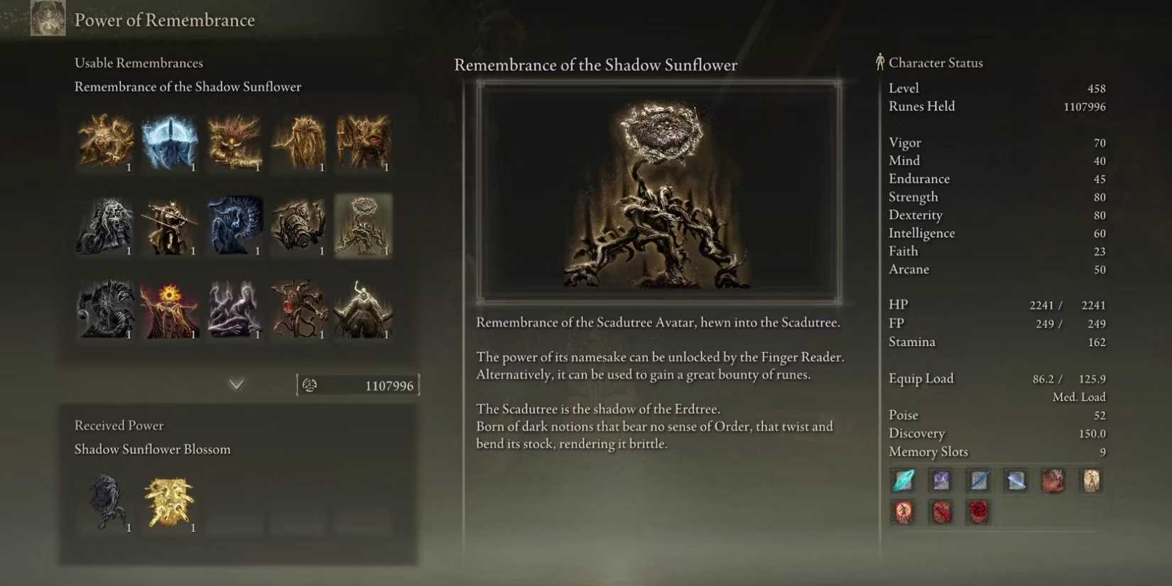 Elden Ring - Remembrance of Shadow Sunflower