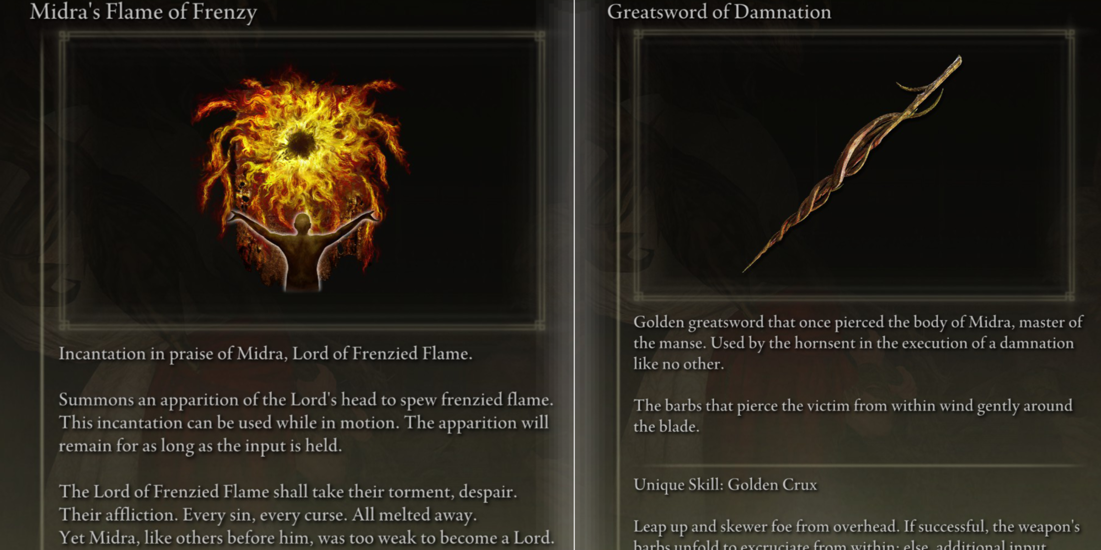 Elden Ring Remembrance of the Lord of Frenzied Flame Remembrance Rewards