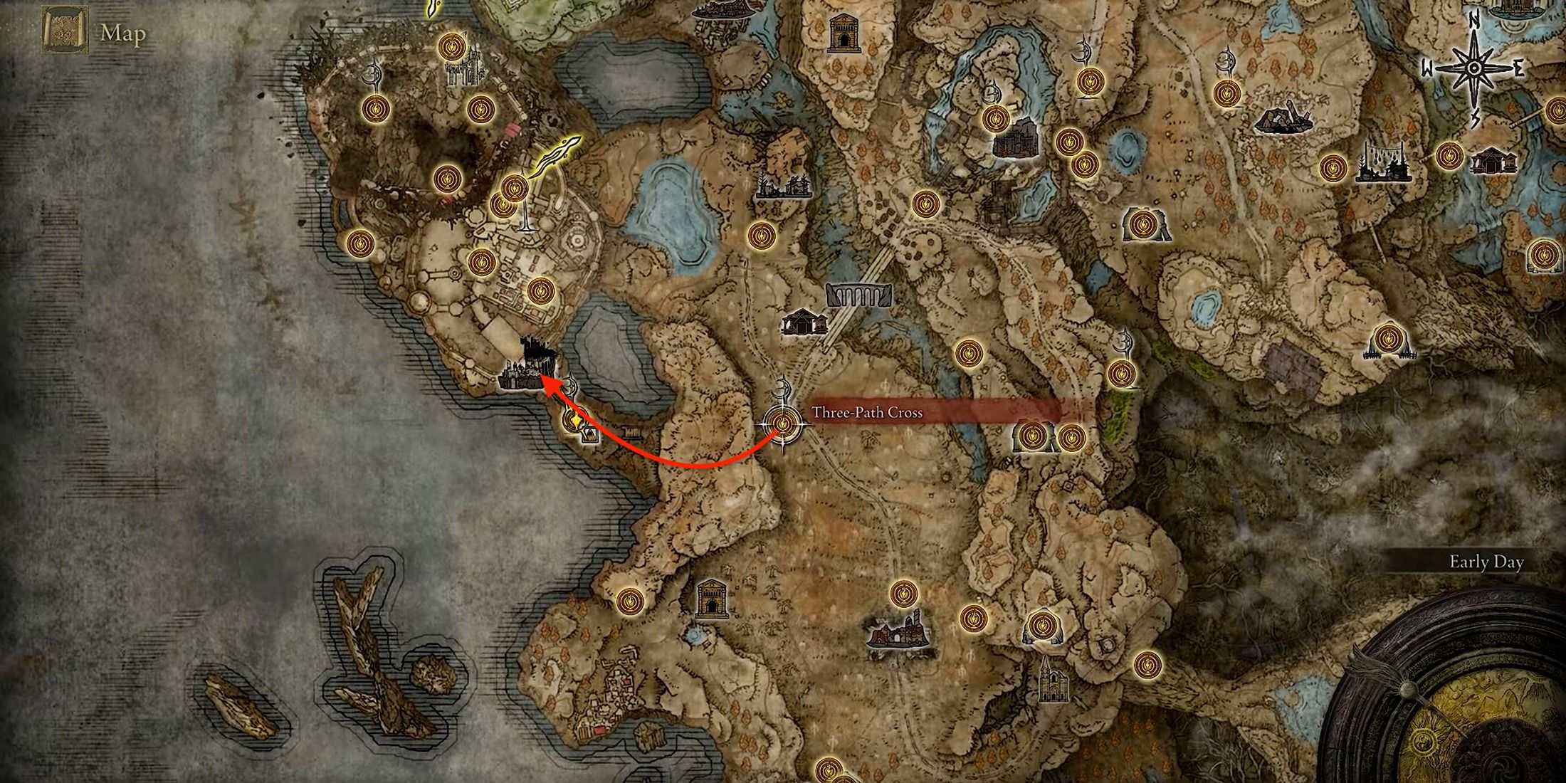 Elden Ring - Shadow Of The Erdtree - Fire Knight Queelign Invasion Location