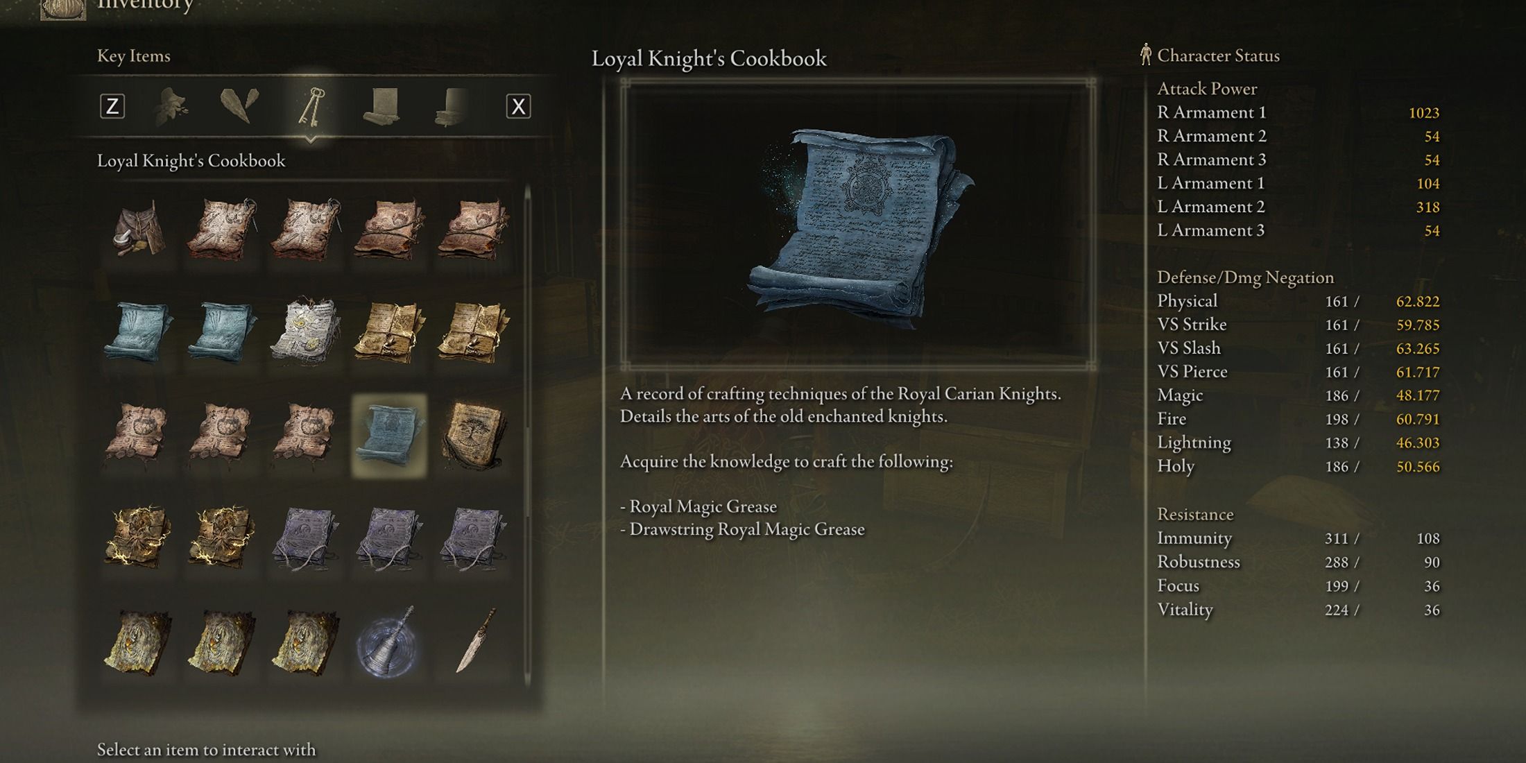 Elden Ring - Shadow Of The Erdtree - Loyal Knight's Cookbook Details