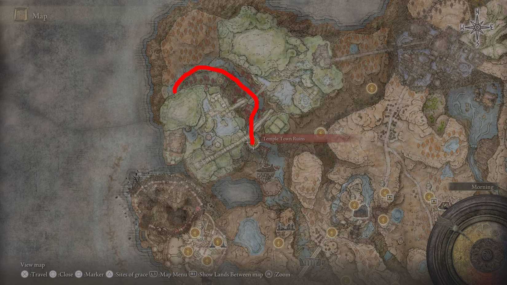 Elden Ring SOTE_Scorpion River Catacombs Location