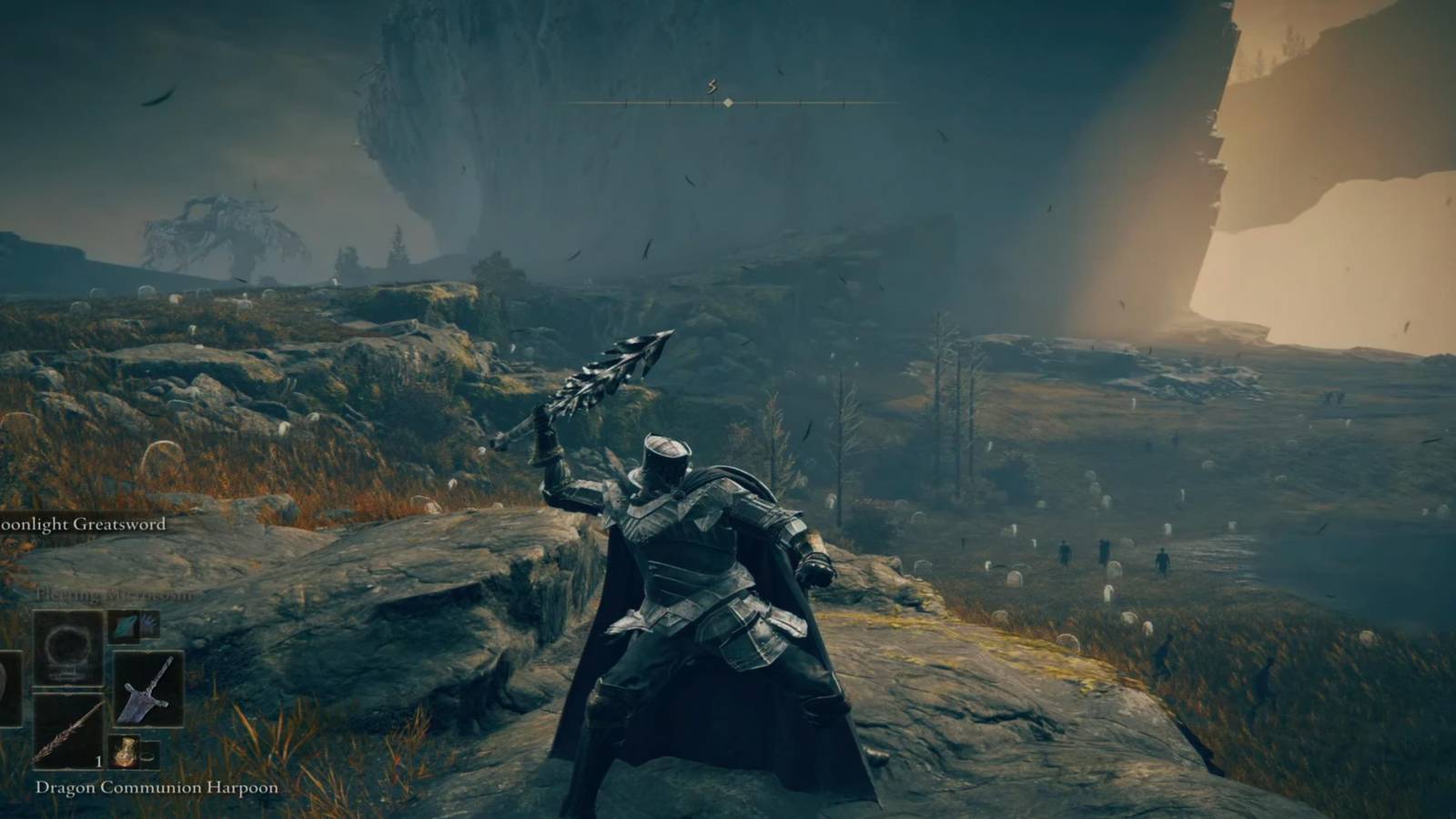 The Player Throwing A Dragon Communion Harpoon 